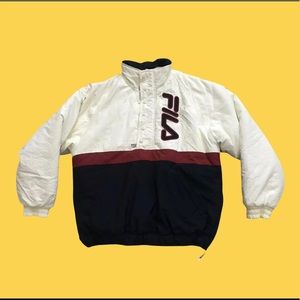 Vintage 90s Fila Windbreaker Pullover